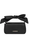 Love Moschino Bow Chain Tote Bag In Black