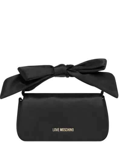 Love Moschino Bow Chain Tote Bag In Black