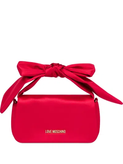 Love Moschino Bow Chain Tote Bag In Red