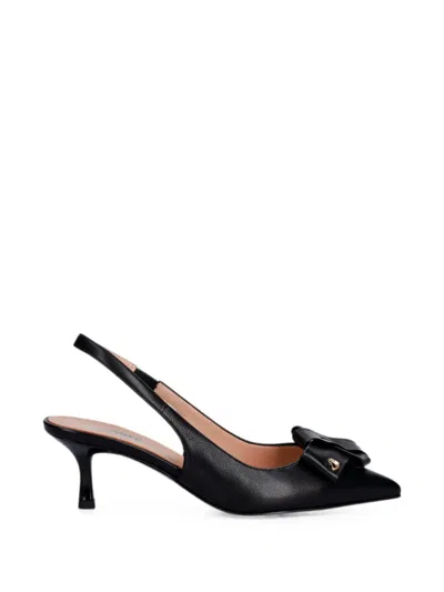 Love Moschino Bow-detail Slingback Pumps In Black