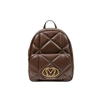 Love Moschino Brown Polyethylene Women's Backpack