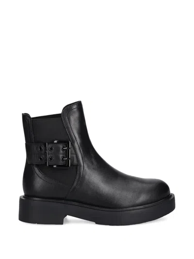 Love Moschino Buckle-strap Boots In Black