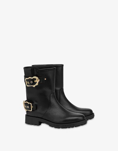 Love Moschino Kalbsstiefeletten In Black