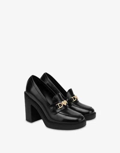 Love Moschino Calfskin Pumps In Black