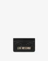 Love Moschino Cardholder Lettering Logo In Black