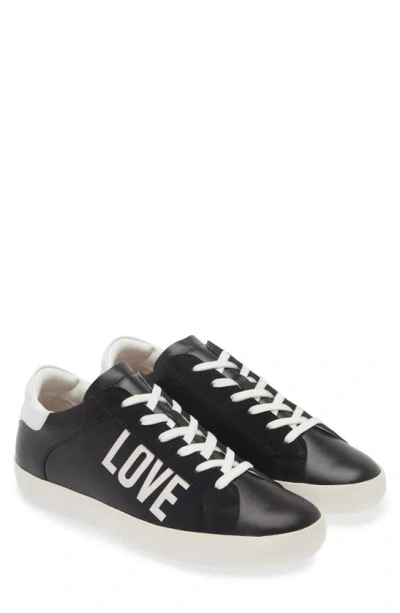 Love Moschino Casse Sneaker In Black-white