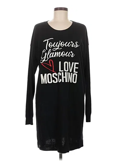Pre-owned Love Moschino Casual Dress In Black