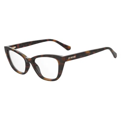 Love Moschino Cellulose Propionate Glasses Women's (frames) In Gold