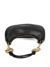 Love Moschino Chain-embellished Crescent Shoulder Bag In Black