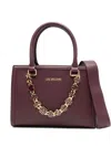 Love Moschino Chain-embellished Tote Bag In Purple