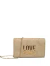 Love Moschino Chain-strap Logo-plaque Shoulder Bag In Neutral