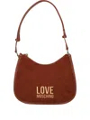 Love Moschino Checked-pattern Shoulder Bag In Brown