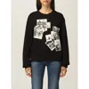 Love Moschino Chic Black Sweatshirt With Designer Emblem