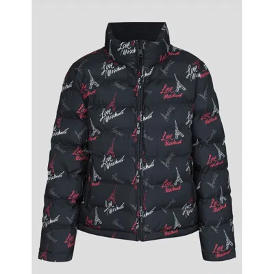 Love Moschino Chic Black Zip Jacket With Iconic Design