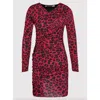 Love Moschino Red Viscose Dress In Red