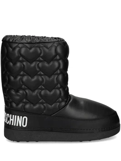 LOVE MOSCHINO CHUNKY QUILTED BOOTS