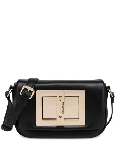 Love Moschino Clothespin Cross Body Bag In Black