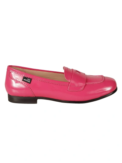 Love Moschino College15 Vernice Loafers In Fuxia