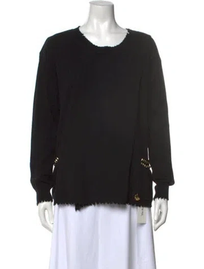 Pre-owned Love Moschino Crew Neck Sweater W/ Tags In Black