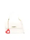 Love Moschino Handtasche Mit Logo-schild In White