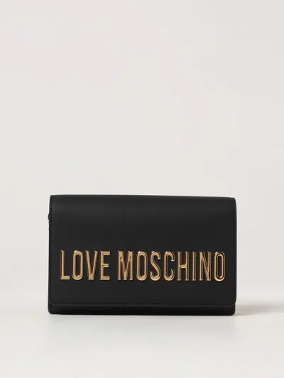 Love Moschino Logo-lettering Cross Body Bag In Black