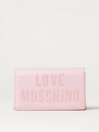 Love Moschino Crossbody Bags  Woman Colour Blush Pink