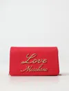Love Moschino Logo-lettering Shoulder Bag In Red