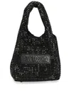 Love Moschino Crystal-embellished Tote Bag In Black