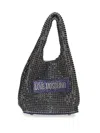 Love Moschino Crystal-embellished Tote Bag In Purple