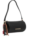 Love Moschino Cylindrical Shoulder Bag In Black