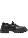 Love Moschino Black Polyethylene Flat Shoe In Black