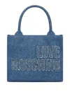 LOVE MOSCHINO DENIM TOTE BAG