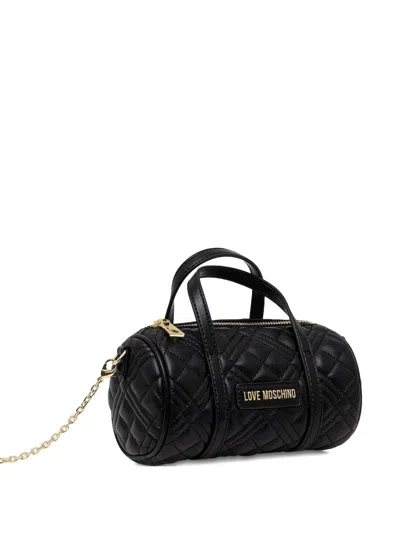 Love Moschino Diamond-quilted Tote Bag In Black