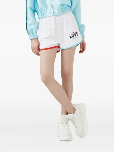 Love Moschino Drawstring Shorts In White
