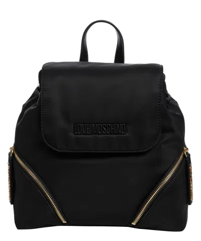 Love Moschino Easy Go Backpack In Black