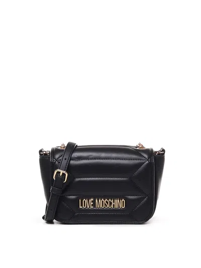 Love Moschino Shoulder Bag In Ecoleather In Negro