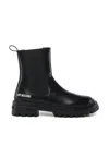 Love Moschino Elastic-panel Lug Sole Boots