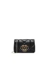 Love Moschino Quilted Shoulder Bag Embossed In Black