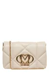 Love Moschino Embossed Quilted Smart Daily Bag In Ivory