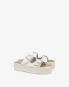 Love Moschino Espadrille Sandals With Double Strap In White