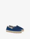 Love Moschino Espadrilles In Denim With Embroidery In Blue