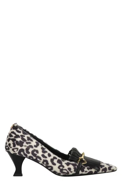 Love Moschino Faux Fur Pumps In Animalier