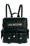 LOVE MOSCHINO FAUX LEATHER BACKPACK