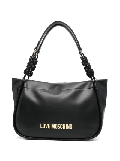 Love Moschino Faux-leather Shoulder Bag In 黑色
