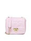 LOVE MOSCHINO FAUX LEATHER SHOULDER BAG