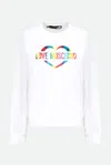 Love Moschino Felpa Bianca