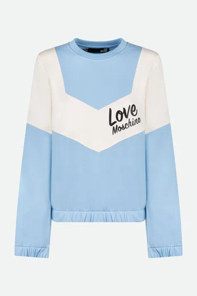 Love Moschino Felpa Celeste