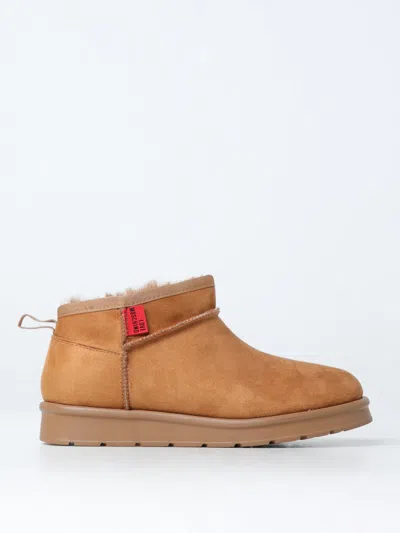 Love Moschino Flat Ankle Boots  Woman Color Brown In Braun