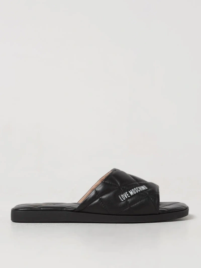 Love Moschino Flat Sandals  Woman Color Black