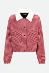 Love Moschino Giubbotto A Quadri Multicolore